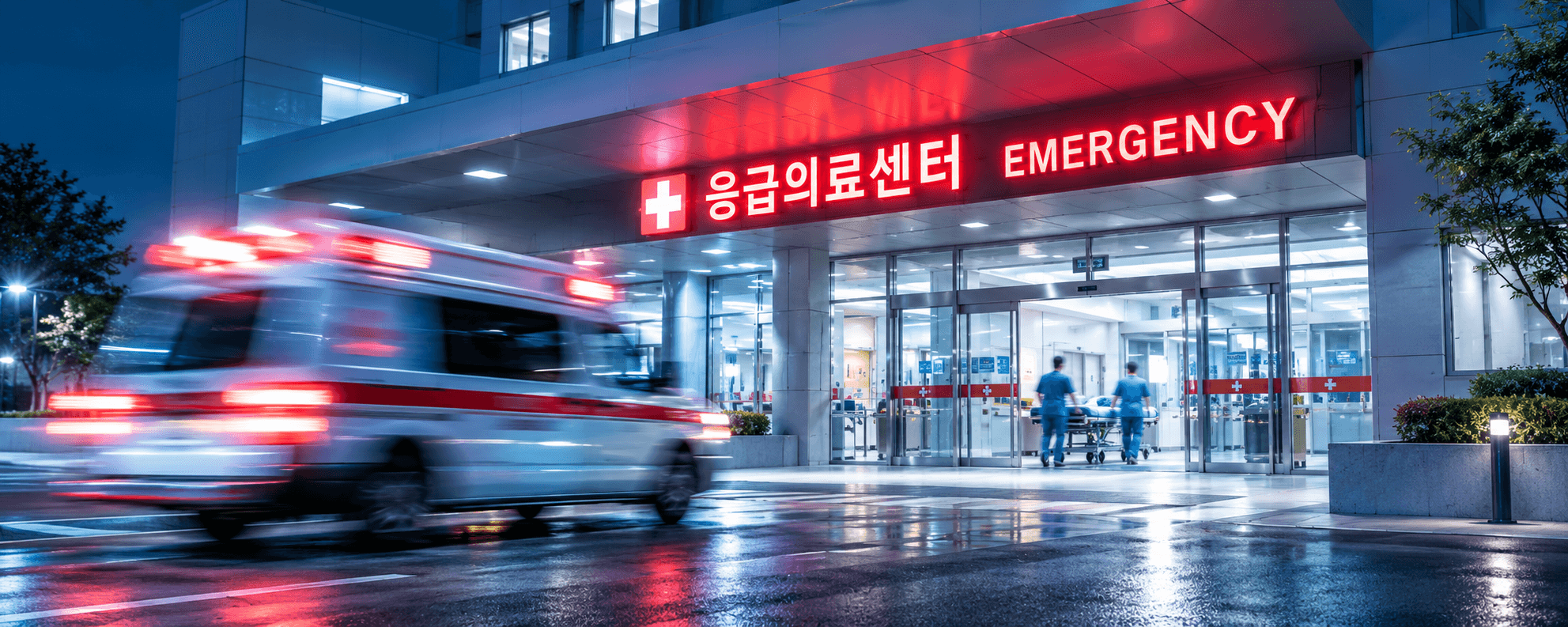 시안용 응급의료센터 입구 이미지